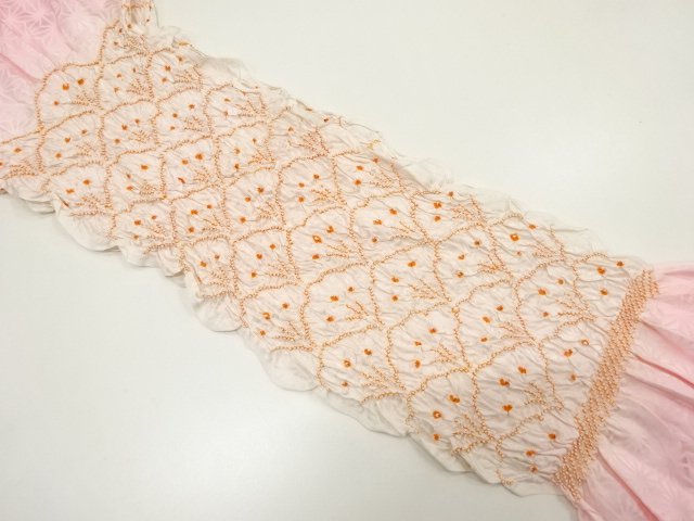 JAPANESE KIMONO / OBIAGE / SILK / SHIBORI